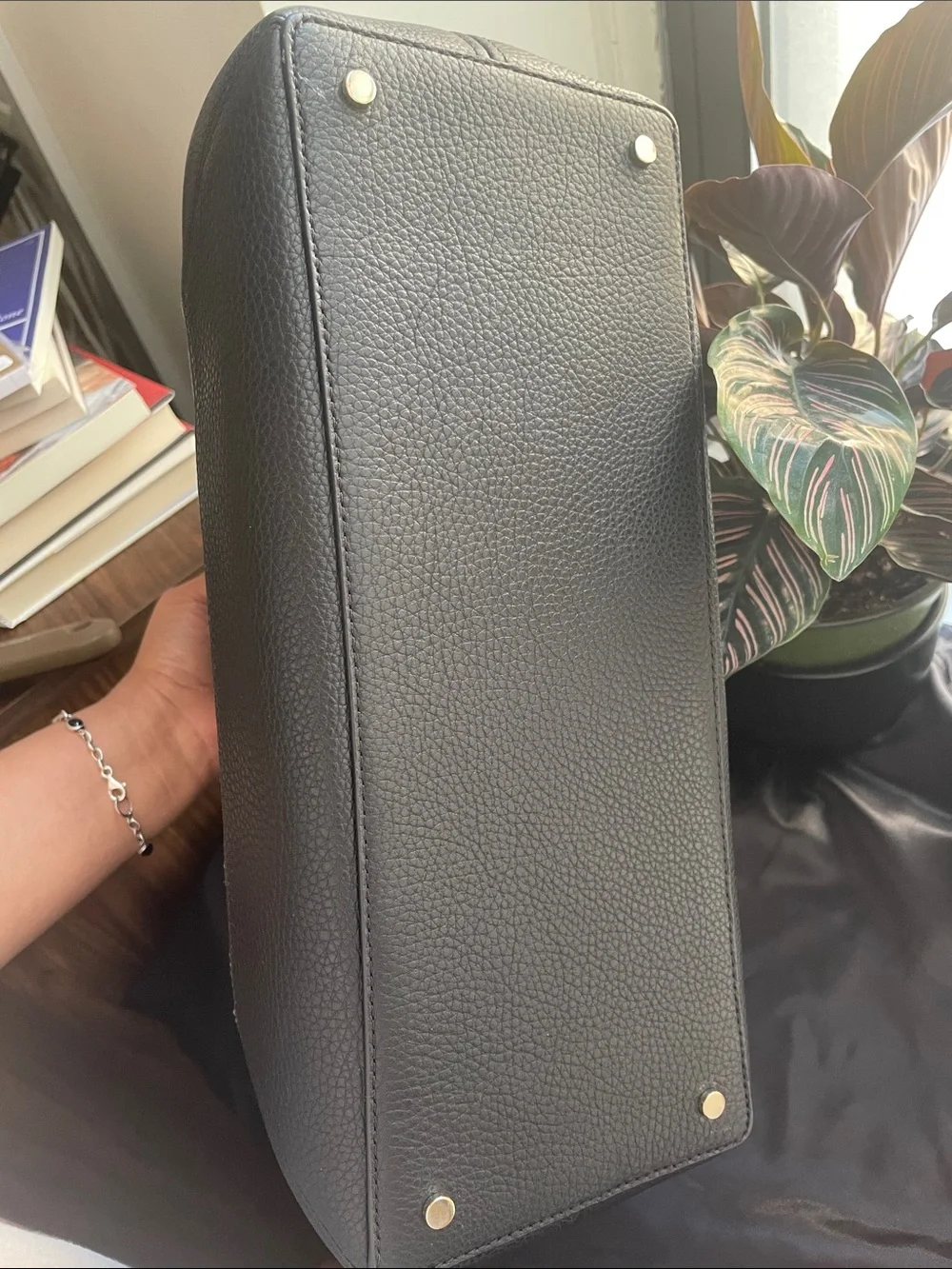 kate spade Black Pebbled LENA Shoulder Bag